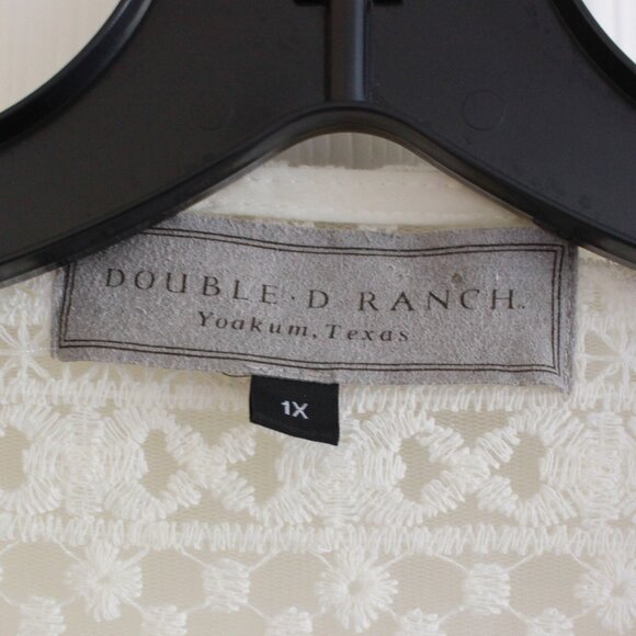 Double D Ranch Crochet Lace Cream Floral Embroidered Cardigan - Picture 2 of 11